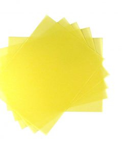 12 Micron Aluminum Oxide Polishing Film - Yellow (Sheets - 25 Per Pack)