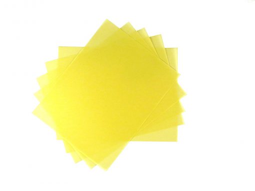 12 Micron Aluminum Oxide Polishing Film - Yellow (Sheets - 25 Per Pack)
