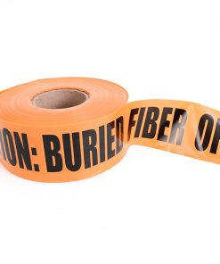 Non-Detectable Tape, 3in x 1,000ft, black on orange