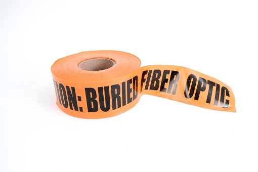 Non-Detectable Tape, 3in x 1,000ft, black on orange