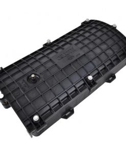 In-Line Runt Closure holds 2 splice trays, up to 24 single fiber splices