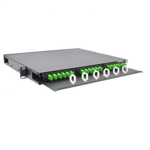 1 RU Rack Mount Accomodates 3 Adapter Plates