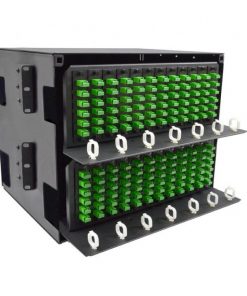 8RU Enclosure with Solid Front and Rear doors, Black