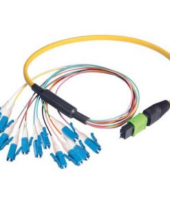 MTP/Male - LC/UPC SM, 12 Fiber Ribbon, 1 Meter