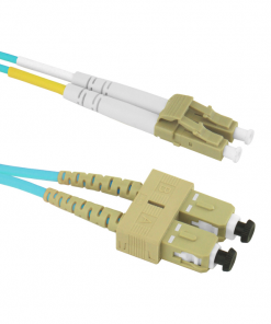 LC-SC, 10G, 50/125, LOF Aqua OM4, 10 Mtr. Duplex