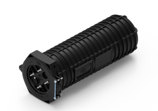 Dome for Unitube cable, holds up to 4 trays/216 single fibers (use Runt/Pup trays)