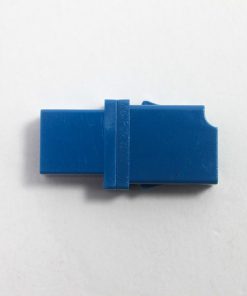 LC SM Simplex Adapter Blue No Flange