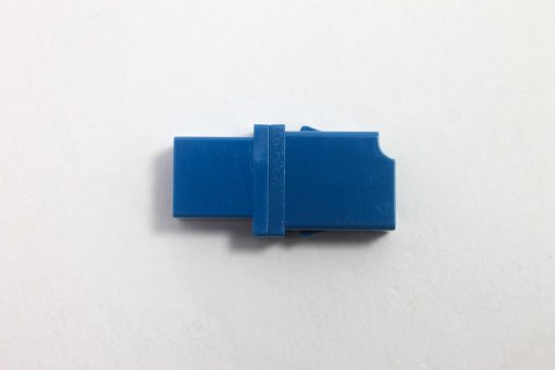 LC SM Simplex Adapter Blue No Flange