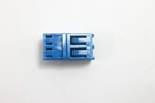 LC Adapter Duplex Blue Singlemode - No Flange, Style 5, Square