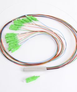 Planar Lightwave Circuit Splitter 1x16 PLC with Fan Out with SC/APC Connectors