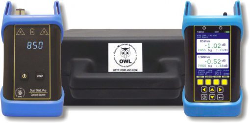Fiber OWL 7 850 Multimode Test Kit | SC light source connector by default; other connectors may be available upon request.
