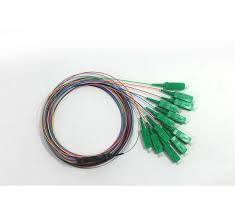 112F SC/APC SM 3 METER RIBBON PIGTAIL ASSY W/ 1 SC/APC SM DUPLEX 6-PACK (GREEN ZR)