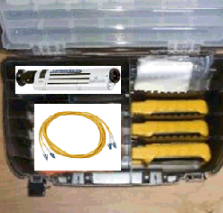 UniTest Test Kit w/Fiber Owl 7 VFL, Adapter Assortment, Patch Cables