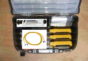 UniTest Test Kit w/Fiber Owl 7 VFL, Adapter Assortment, Patch Cables