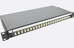 2U 48 Port 96 Fiber, LC Duplex Strip Panel, Gray