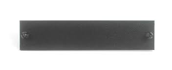 Blank Plate with No Holes (Unloaded), Black Panel
