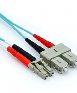 LC-SC, 10G, 50/125, LOF Aqua OM3, 1 Mtr. Duplex