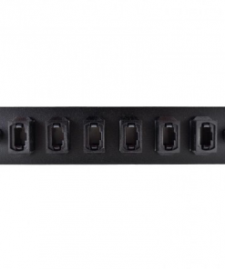 MTP 6 Pack Plate Loaded with Adapters, Black