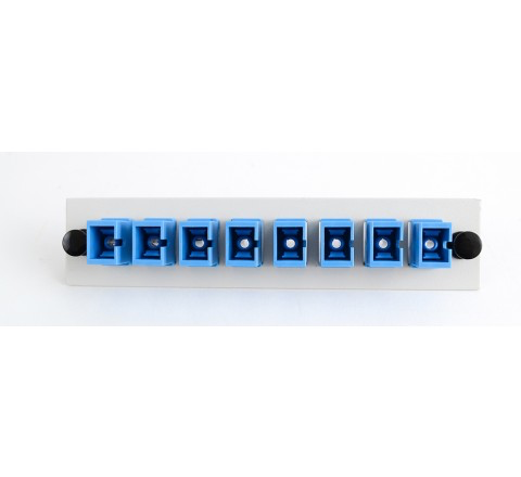 SC 8 Pack (Singlemode - Loaded)Off White w/Blue Adapters