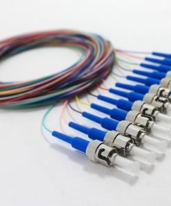 ST/UPC 900um, Singlemode 12 Pack, 3 Meters, Blue Boots