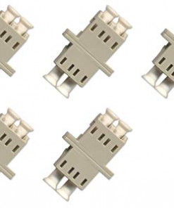 LC Quad 6 Pack (Multimode) 24 Fibers Off White w/Beige Adapters