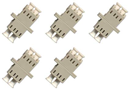 LC Quad 6 Pack (Multimode) 24 Fibers Off White w/Beige Adapters