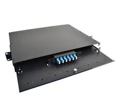 1U Strip Panel (empty) Holds (3) Adapter Plates, Gray