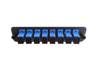 SC 8 Pack (Singlemode - Loaded)Black w/Blue Adapters