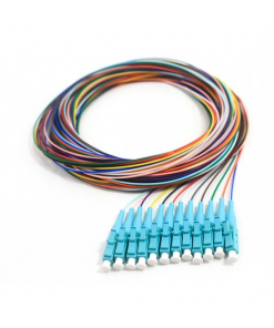 SC/PC 50um, SX+ 900um 12 pack, 3 Meters, Aqua Boots
