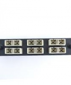 SC Duplex 6 Pack (Multimode - Loaded) Black w/Beige Adapters