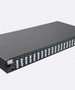 2U 24 Port 48 Fiber, SC Duplex Strip Panel, Gray
