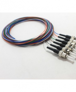 ST/PC 50um 900um 6 Pack, 3 Meters, Black Boots