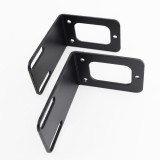 23 inch Flush Mount Adapter Bracket (Pair) Blk