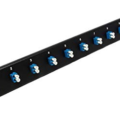 1U 12 Port, 24 Fiber LC Duplex Strip Panel, Gray