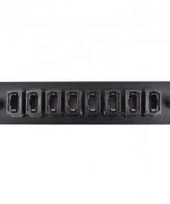 MTP 8 Pack Plate Loaded with Adapters, Black