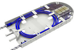 Ribbon splice tray for Coyote Closure