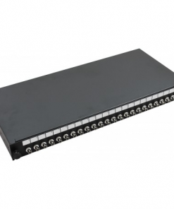 2U 24 Port 48 Fiber, LC Duplex Strip Panel, Gray