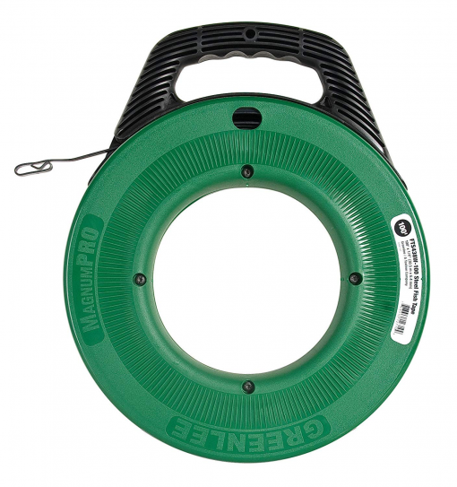 100 Foot X 3/16 Inch Flexible Steel Fish Tape