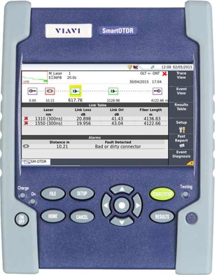 Viavi SmartOTDR Fiber Install Tester PRO Kit 1310/1550nm APC