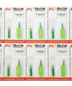 Cheetah Splice-On Connector SC APC Singlemode 900um Green 10 Pack